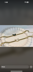 Butterfly braclate stainless steel