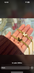 Butterfly braclate stainless steel