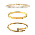  Golden Tennis Bracelet