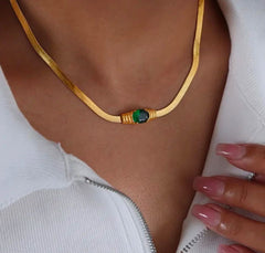 Elegance in Every Shade – Green & White Bracelet & Necklace Set ✨💚🤍