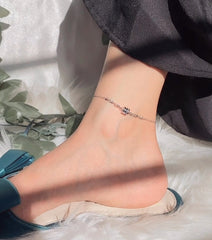 Trendy Silver Anklet – Stylish & Elegant Foot Jewelry For Women
