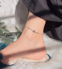 Trendy Silver Anklet – Stylish & Elegant Foot Jewelry For Women