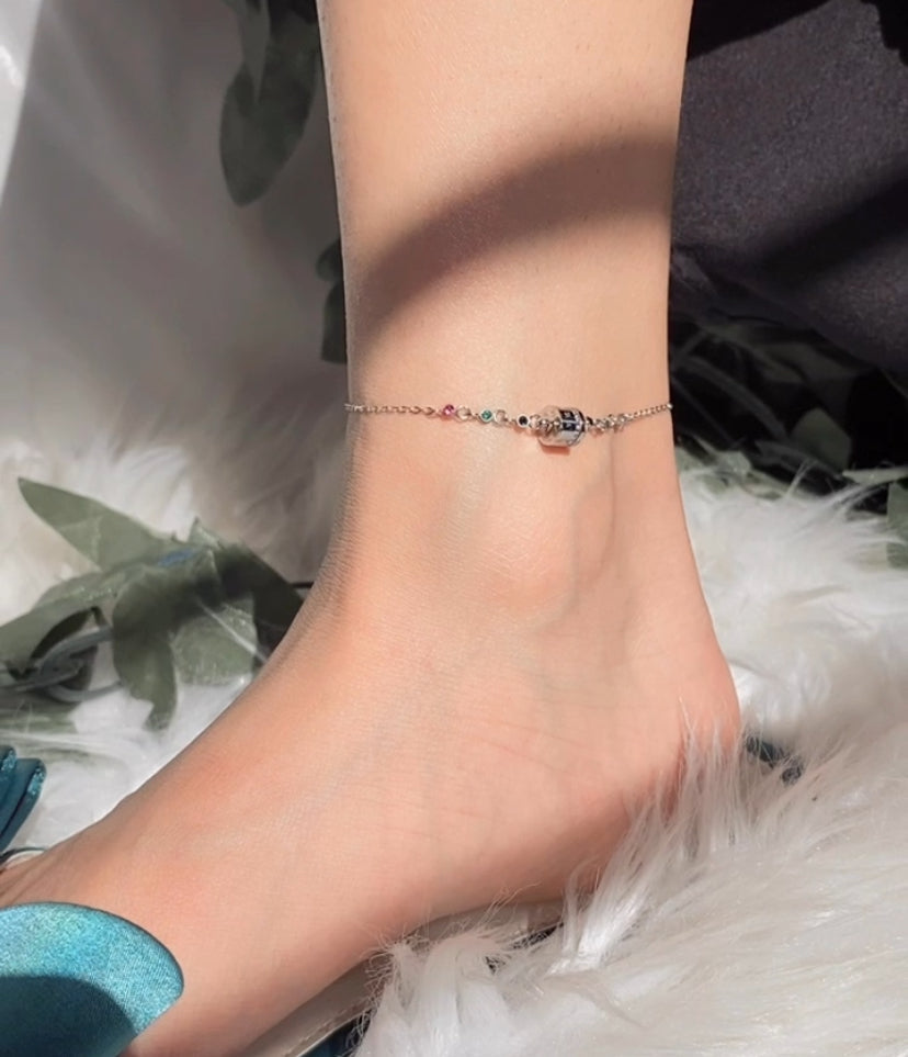 Trendy Silver Anklet – Stylish & Elegant Foot Jewelry For Women