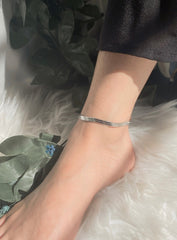 Elegant Silver Snake Anklet – Stylish & Unique Anklet For Girls